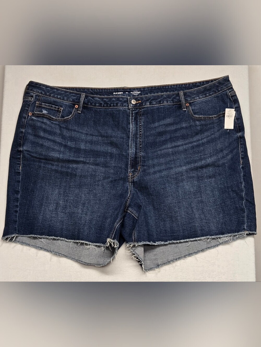 Old Navy 30 Denim Shorts High Rise OG Straight Secret Smooth Pockets
